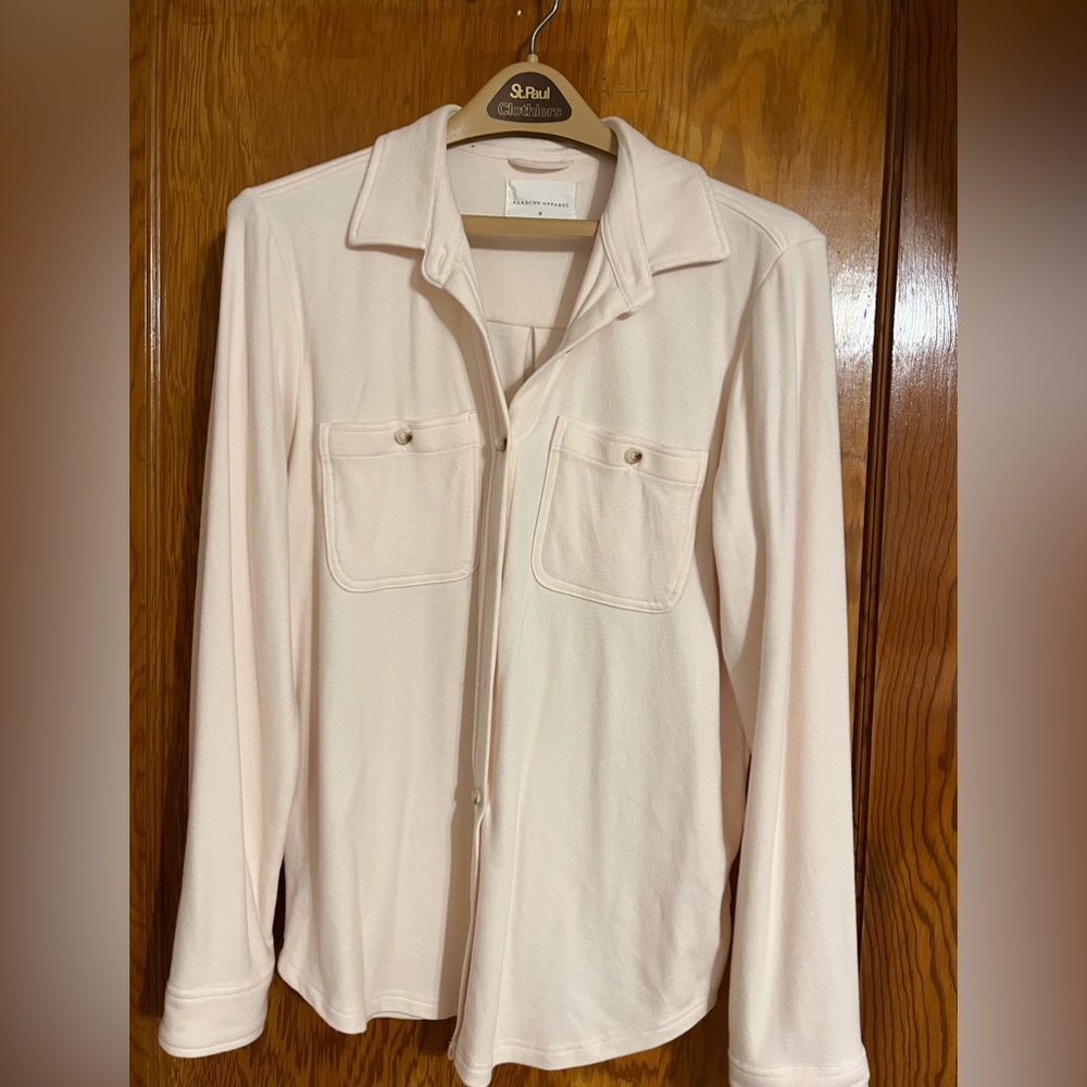 Cream Long Sleeve Shirt/jacket